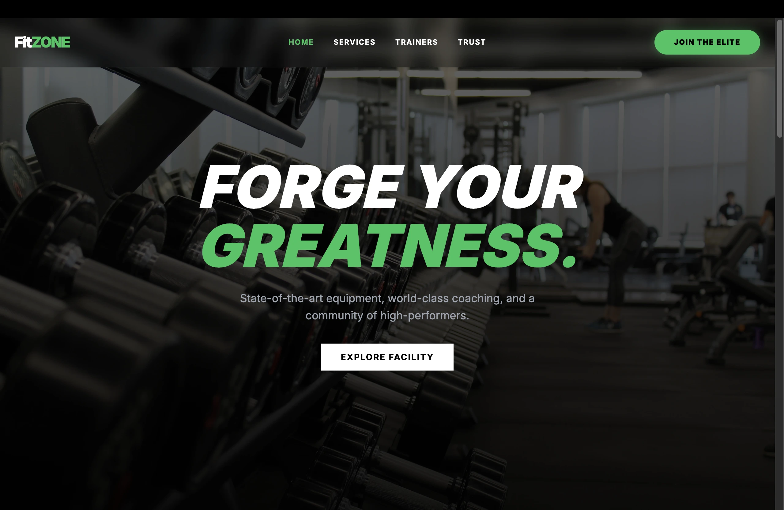 gym website
